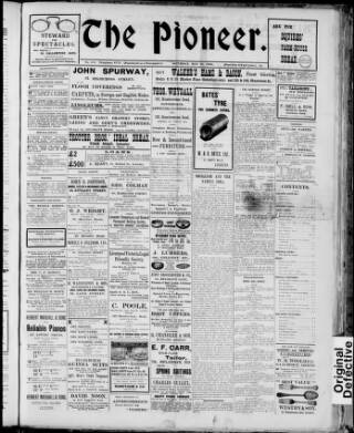 cover page of Leicester Pioneer published on May 22, 1909