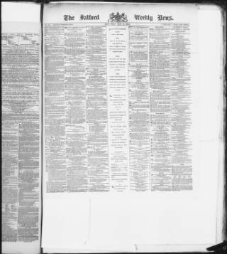 cover page of Salford Weekly News published on May 22, 1875