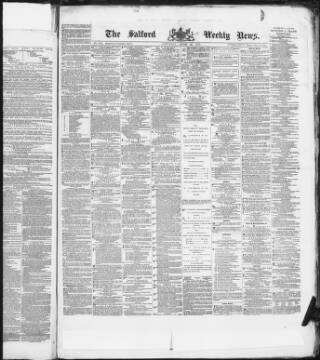 cover page of Salford Weekly News published on June 26, 1875