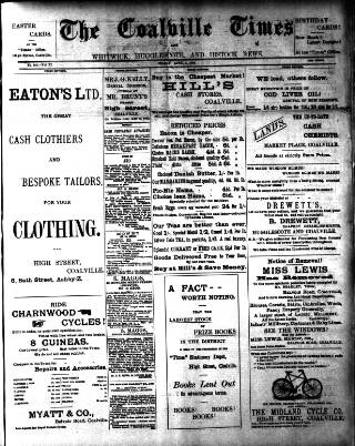 cover page of Coalville Times published on April 1, 1904