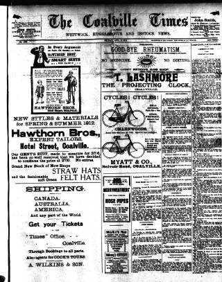 cover page of Coalville Times published on August 2, 1912