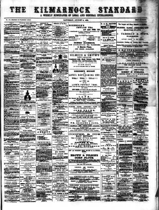 cover page of Kilmarnock Standard published on August 2, 1890