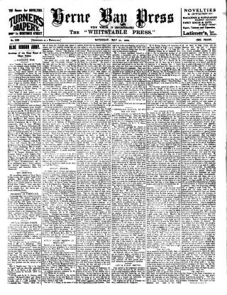 cover page of Herne Bay Press published on May 22, 1909