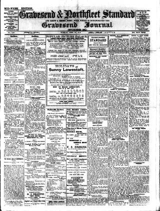 cover page of Gravesend & Northfleet Standard published on June 13, 1911