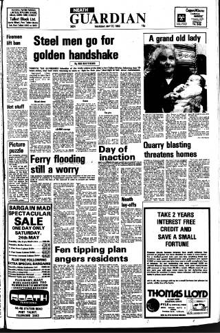 cover page of Neath Guardian published on May 22, 1980
