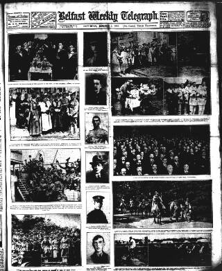 cover page of Belfast Weekly Telegraph published on August 2, 1919