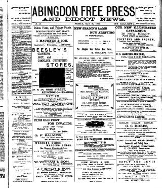 cover page of Abingdon Free Press published on May 22, 1903