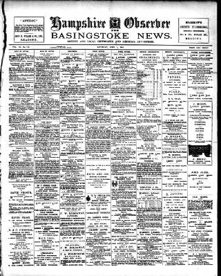 cover page of Hampshire Observer and Basingstoke News published on April 1, 1905