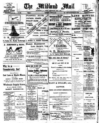 cover page of Midland Mail published on June 13, 1908