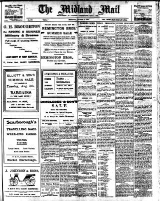 cover page of Midland Mail published on August 2, 1913