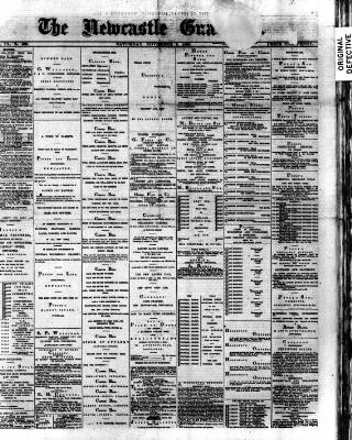 cover page of Newcastle Guardian and Silverdale, Chesterton and Audley Chronicle published on November 2, 1889