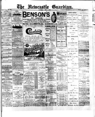 cover page of Newcastle Guardian and Silverdale, Chesterton and Audley Chronicle published on April 1, 1899