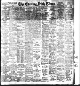 cover page of Evening Irish Times published on April 1, 1911