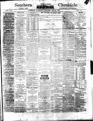 cover page of Bassett's Chronicle published on May 22, 1875