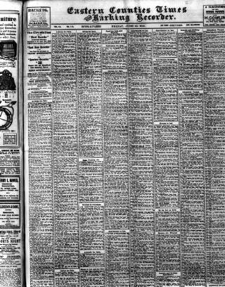 cover page of Eastern Counties' Times published on June 13, 1913