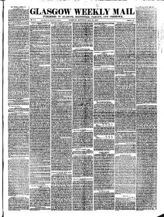 cover page of Glasgow Weekly Mail published on May 22, 1869