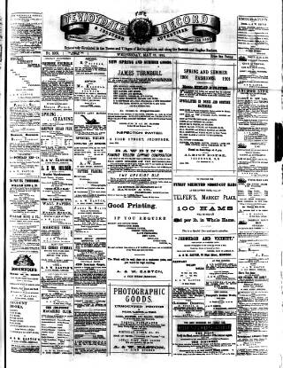 cover page of Teviotdale Record and Jedburgh Advertiser published on May 22, 1901