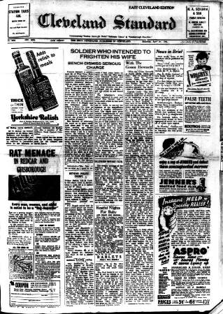 cover page of Cleveland Standard published on April 1, 1944