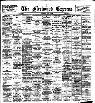 cover page of Fleetwood Express published on June 13, 1900