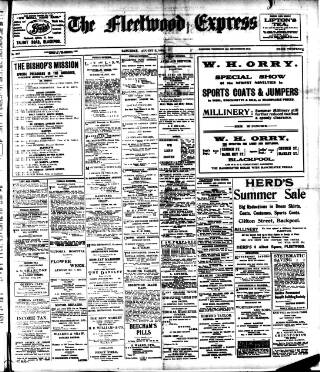 cover page of Fleetwood Express published on August 2, 1919