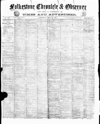cover page of Folkestone Chronicle published on May 22, 1897