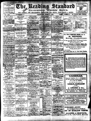 cover page of Reading Standard published on April 1, 1911