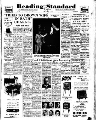 cover page of Reading Standard published on June 13, 1958