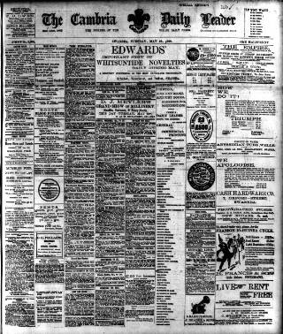 cover page of Cambria Daily Leader published on May 22, 1900
