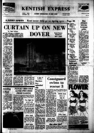cover page of Kentish Express published on June 13, 1969