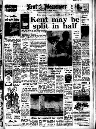cover page of Kent Messenger & Gravesend Telegraph published on June 13, 1969
