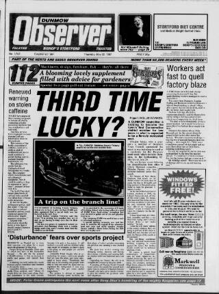 cover page of Dunmow Observer published on May 22, 1997