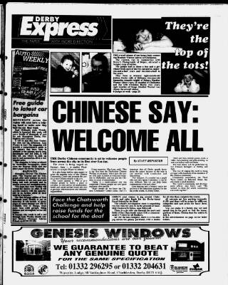 cover page of Derby Express published on May 22, 1997