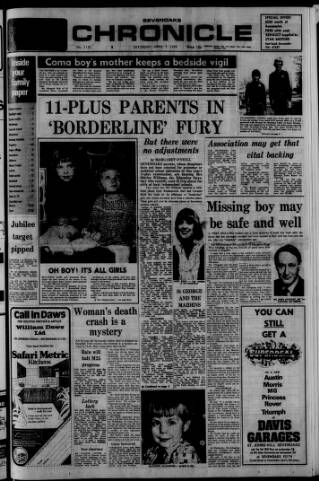 cover page of Sevenoaks Chronicle and Kentish Advertiser published on April 1, 1978
