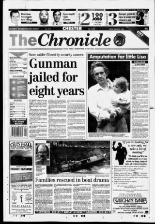 cover page of Chester Chronicle published on August 2, 1996