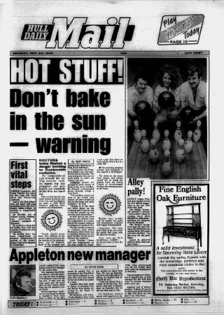 cover page of Hull Daily Mail published on May 22, 1989