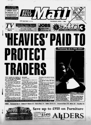 cover page of Hull Daily Mail published on April 1, 1993