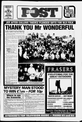 cover page of Ayrshire Post published on November 2, 1990