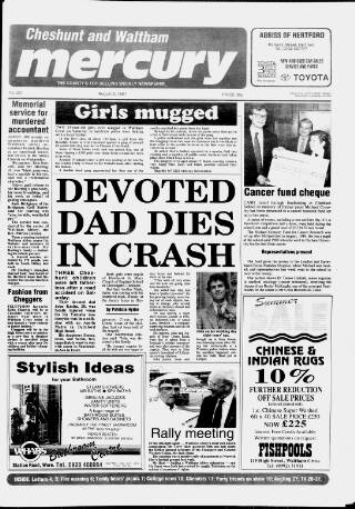 cover page of Cheshunt and Waltham Mercury published on August 2, 1991