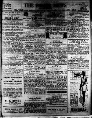 cover page of Esher News and Mail published on June 13, 1952