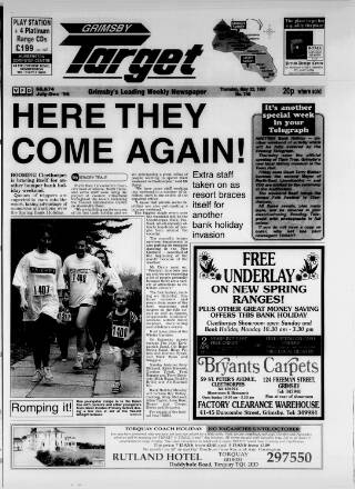 cover page of Grimsby Target published on May 22, 1997