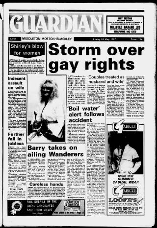 cover page of Middleton Guardian published on May 22, 1987