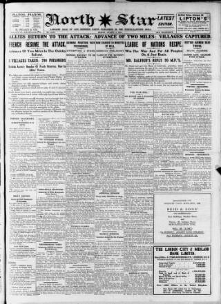 cover page of North Star (Darlington) published on August 2, 1918