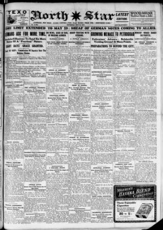 cover page of North Star (Darlington) published on May 22, 1919