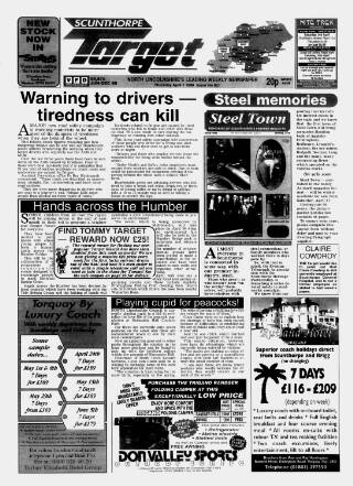 cover page of Scunthorpe Target published on April 1, 1999