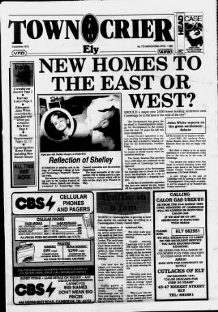 cover page of Cambridge Town Crier published on April 1, 1989