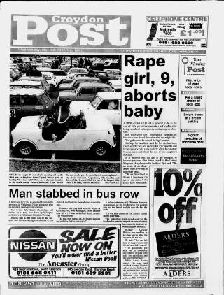 cover page of Croydon Post published on May 22, 1996