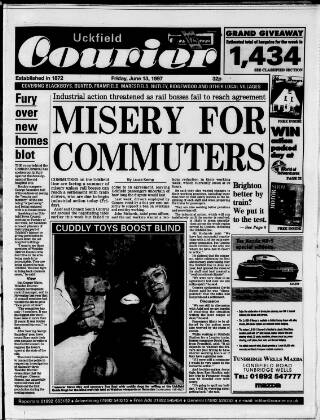 cover page of Uckfield Courier published on June 13, 1997