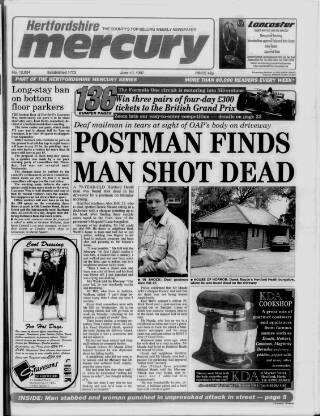 cover page of Hertford Mercury and Reformer published on June 13, 1997