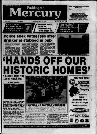 cover page of Paddington Mercury published on June 15, 1995