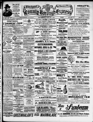 cover page of Stockport County Express published on May 22, 1902